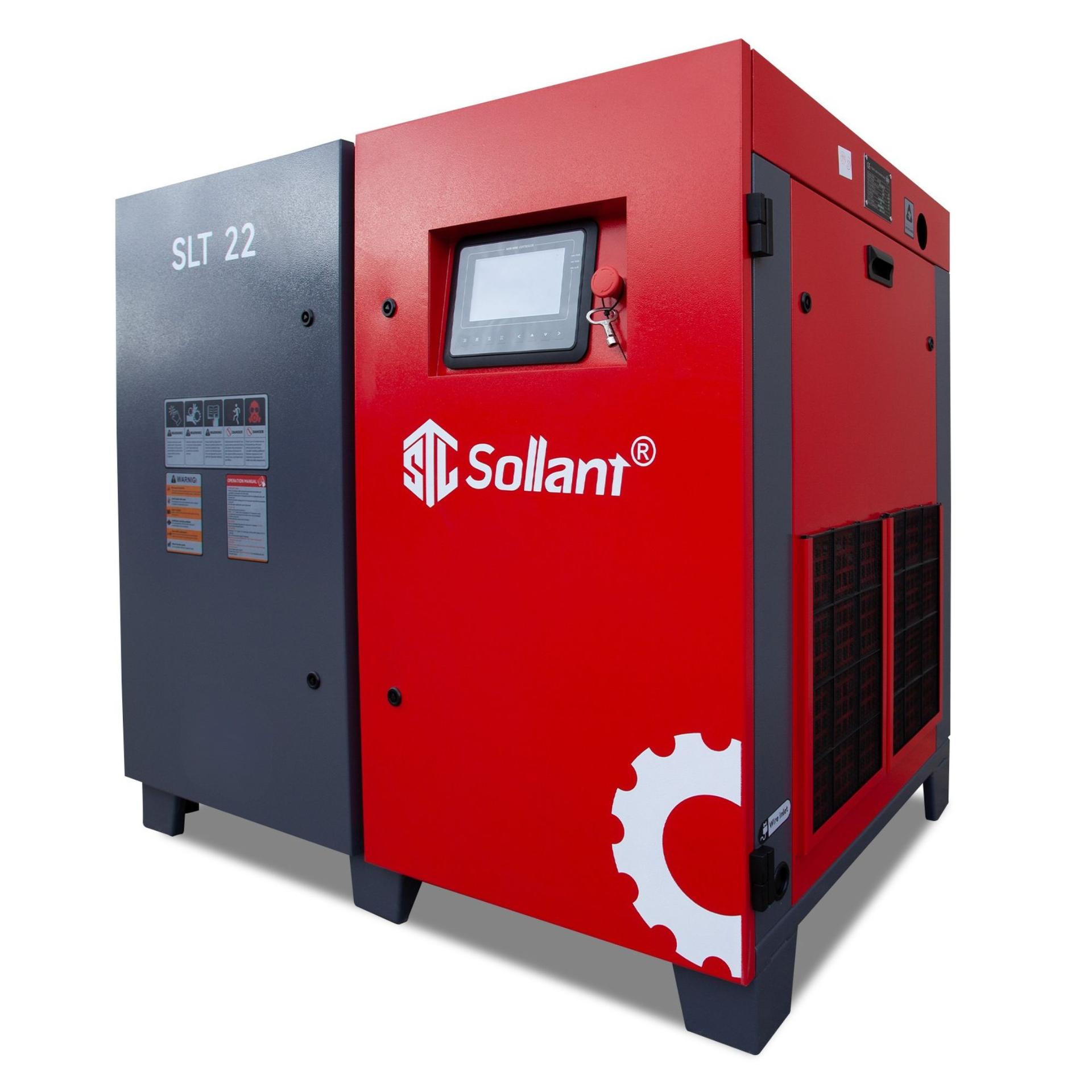 Power Base Compressor Single Stage Base Mounted Compressor 22 kW 10 Bar | Sollant Compressors
